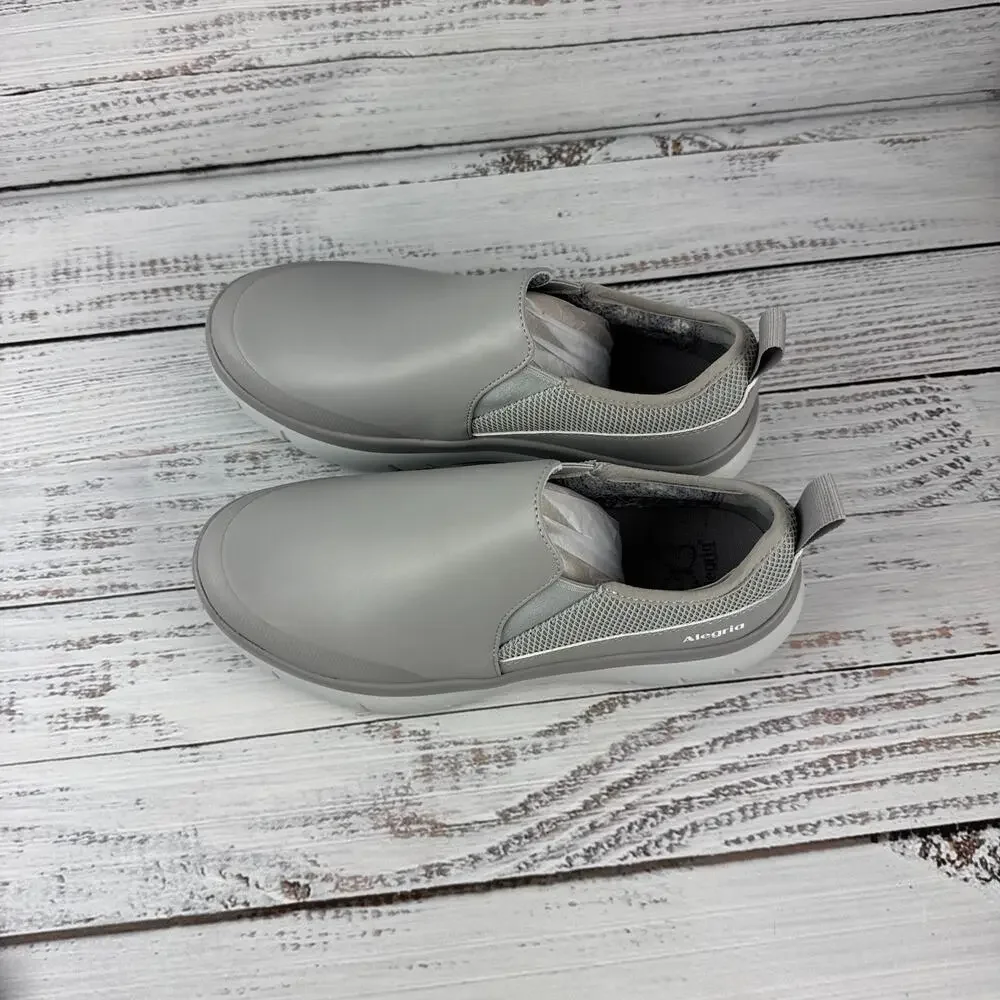 Alegria Shift Lead Womens EU 38 US 8-8.5 Slip On Shoes Iced Gray Medium